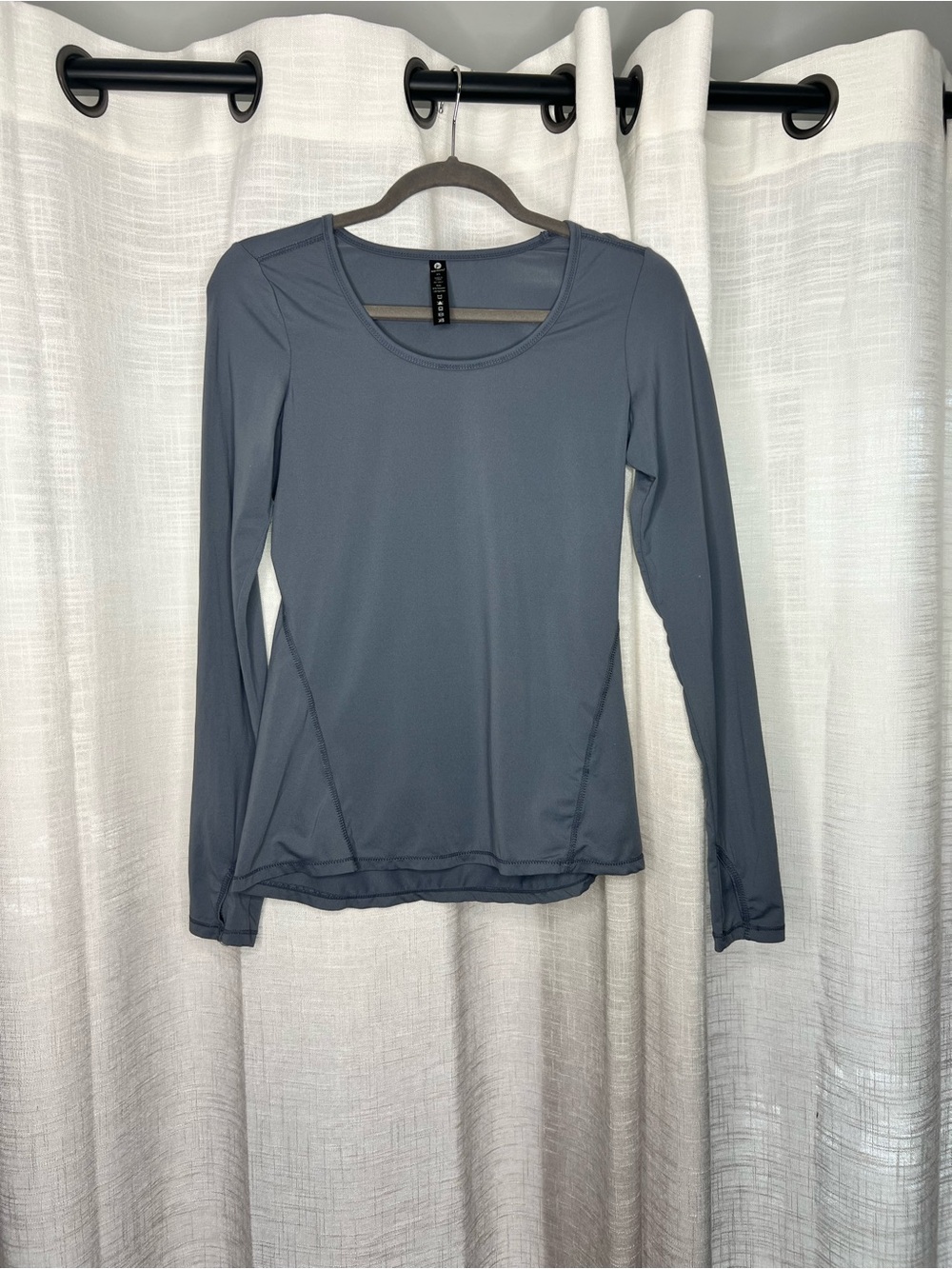 90 Degrees By Reflex Bluish-Grayish Workout Top